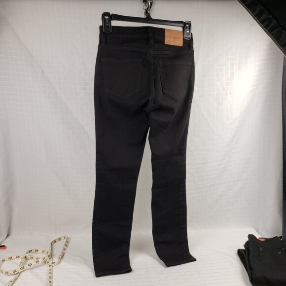 J Crew 25P Black Lookout Jeans Denim Skinny High Rise Pockets Petite - Picture 2 of 8